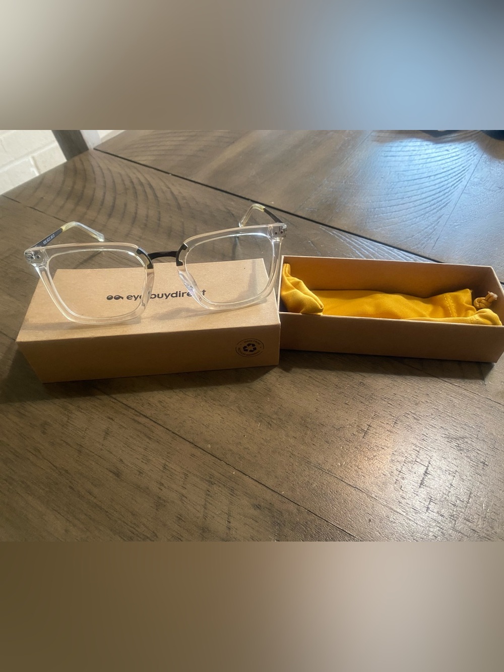 Clear Square Frame Reading Glasses - eyebuydirect